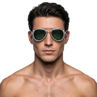 Silver / Emerald | Water-Ready Luxury Sunglasses